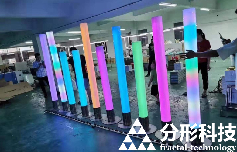 智慧公园-炫彩触摸互动灯柱